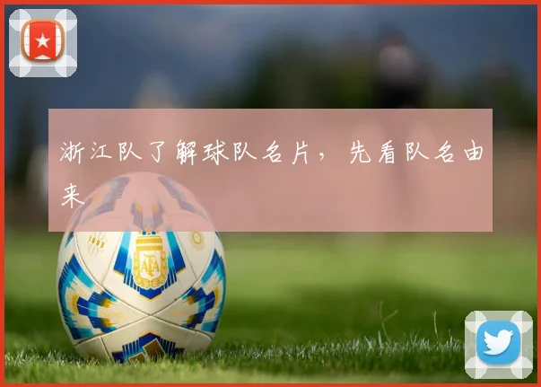 浙江队了解球队名片,先看队名由来